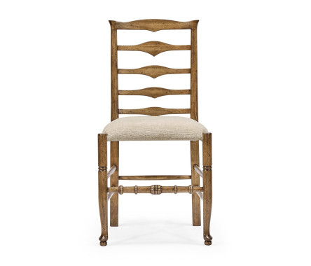 Casual Triangular Ladderback Side Chair