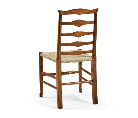 Traditional Triangular Ladderback Side Chair