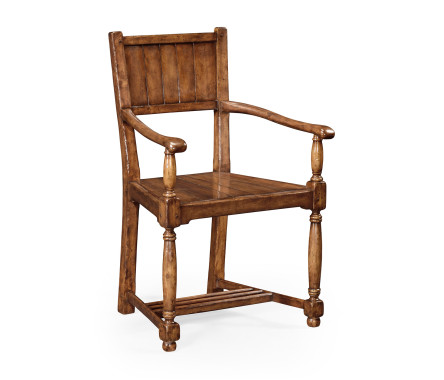 Planked walnut chair (Arm)