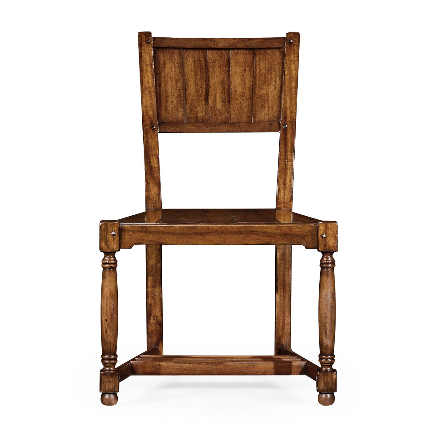 Planked walnut chair (Side)