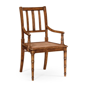 Late regency style caned chair (Arm)