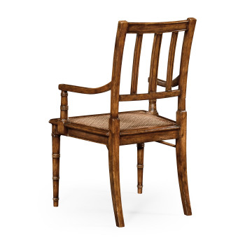 Late regency style caned chair (Arm)