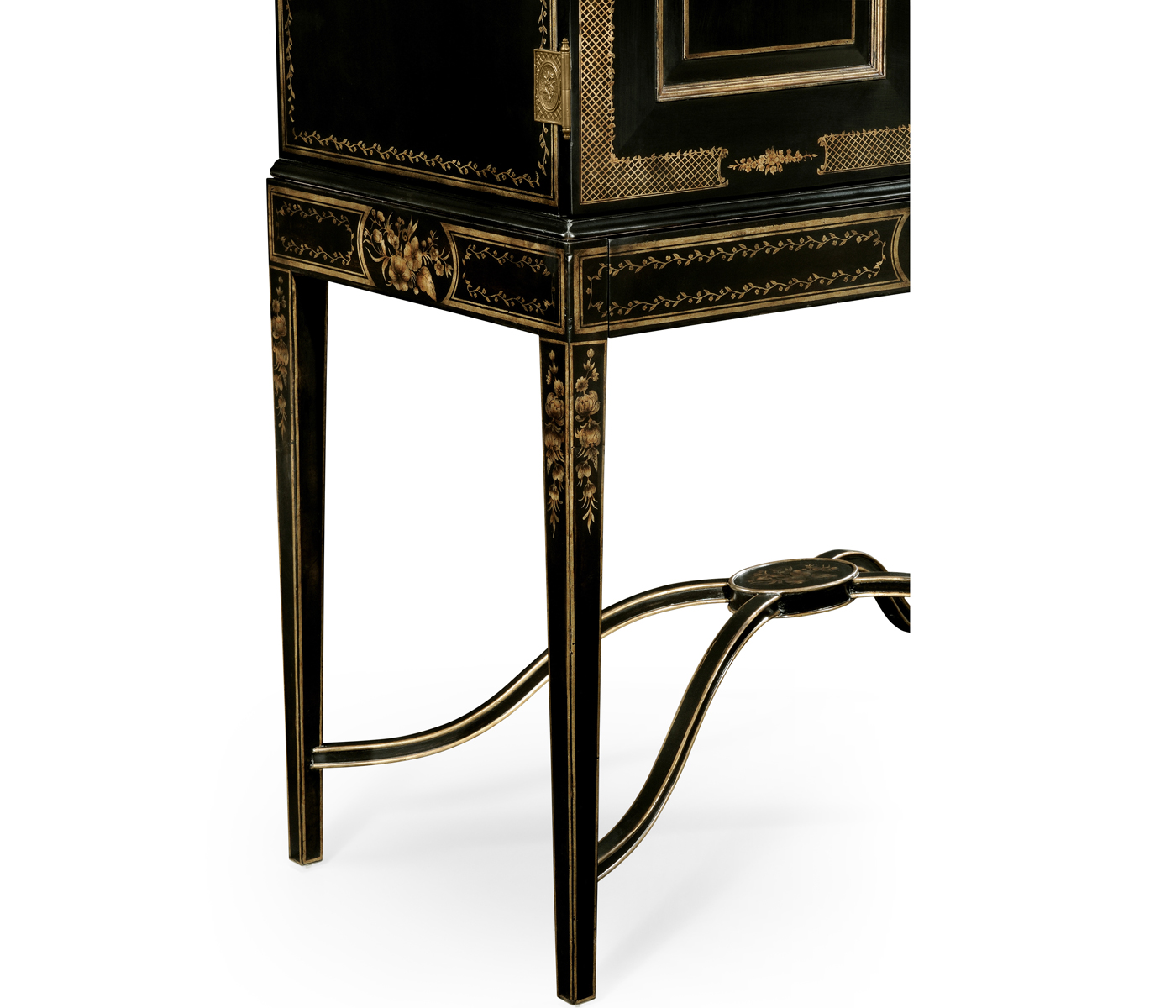 Formal Black & Gold Drinks Cabinet