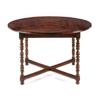 Round Parquet Breakfast Table 56