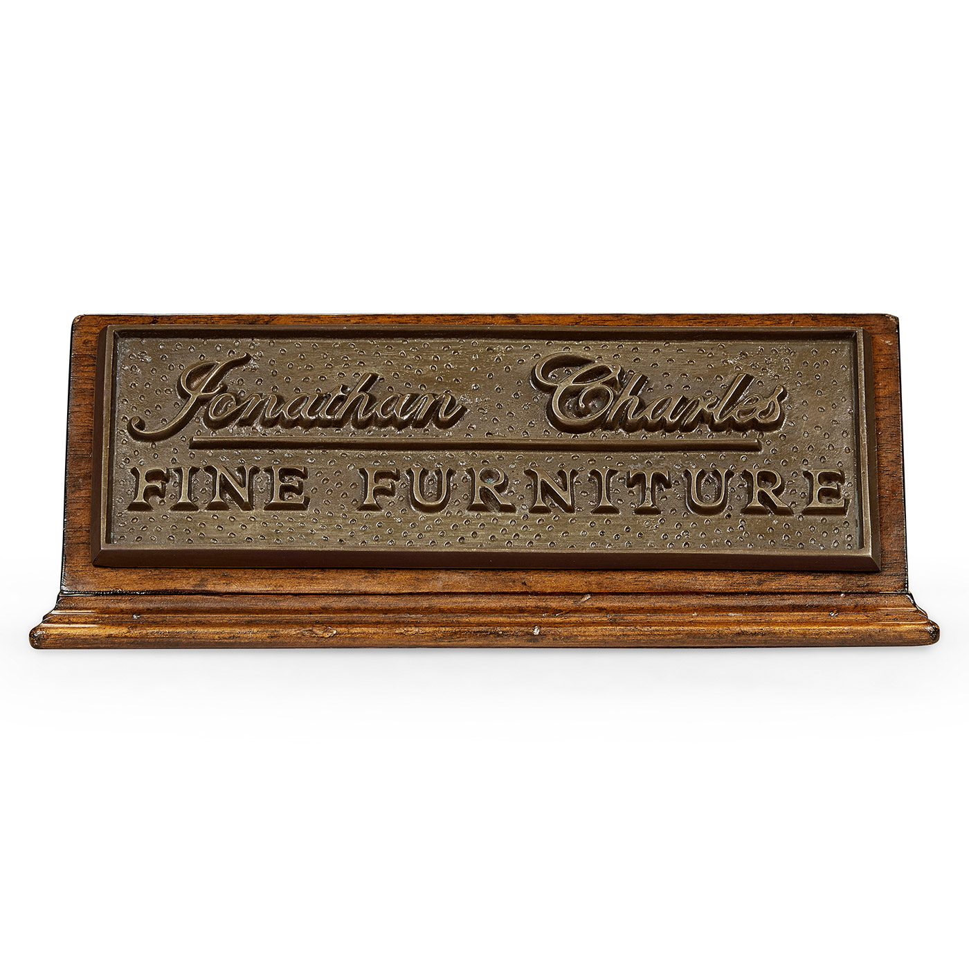 Jonathan Charles counter top sign