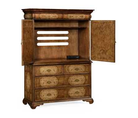 Walnut & Seaweed TV Cabinet