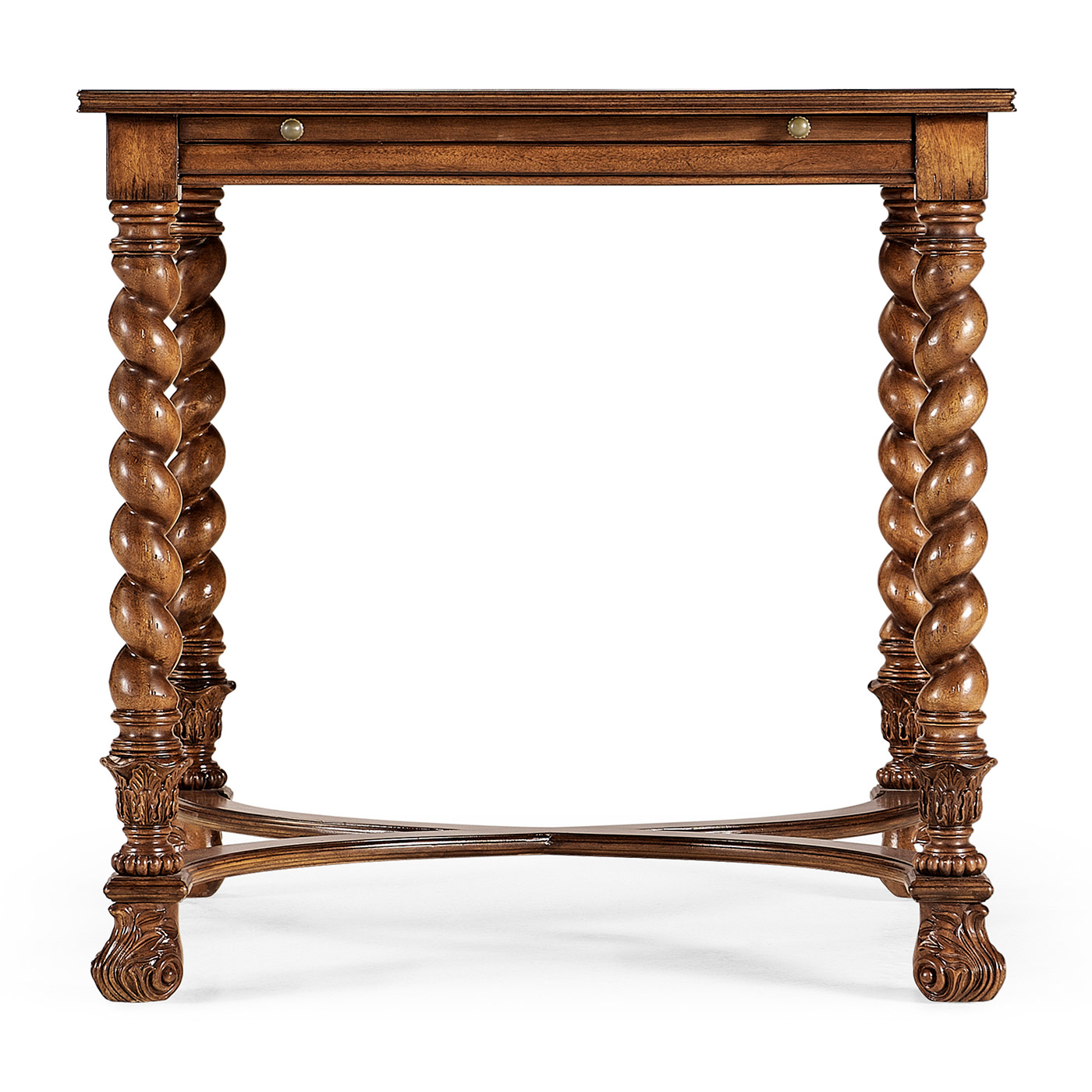 Oyster side table with slide