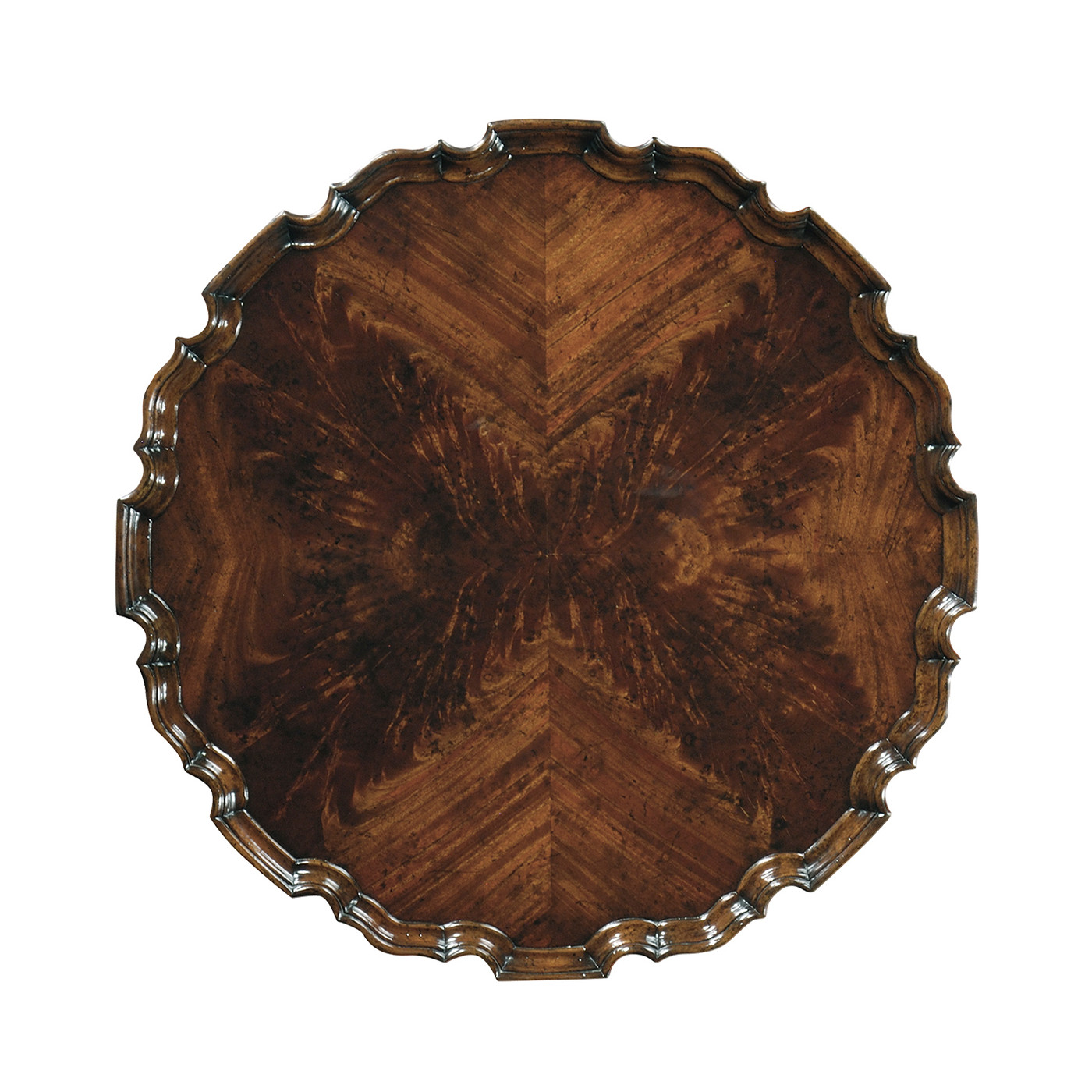 Mahogany Piecrust Side Table (33