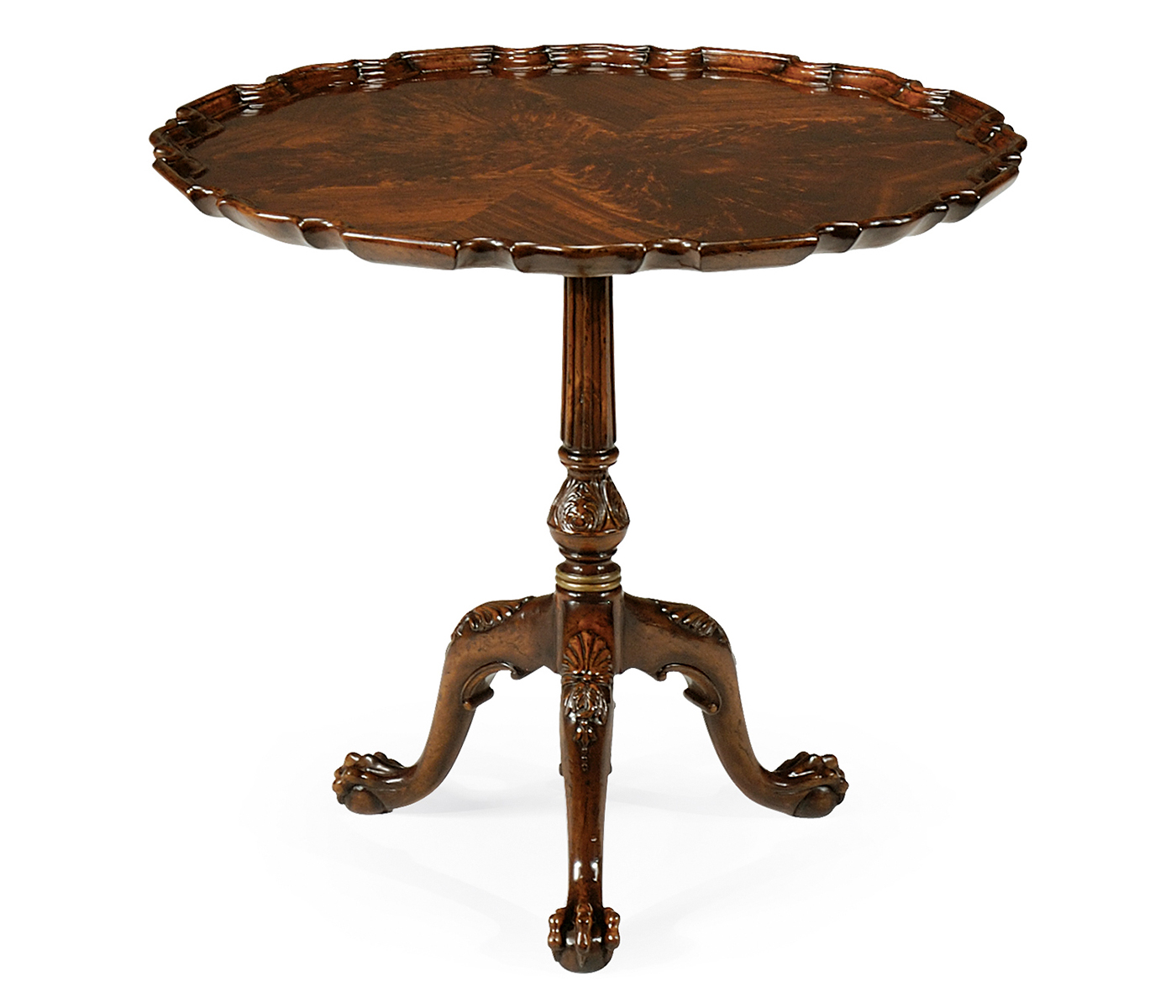 Mahogany Piecrust Side Table (33