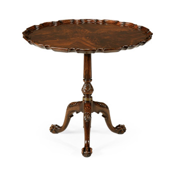 Mahogany Piecrust Side Table (33