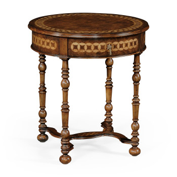 Rope twist round side table