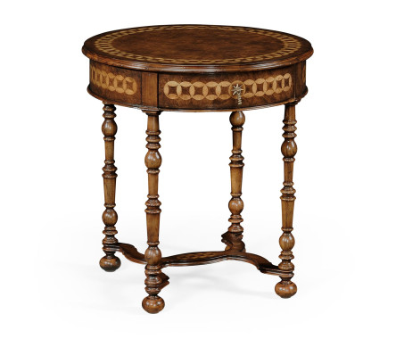 Rope twist round side table