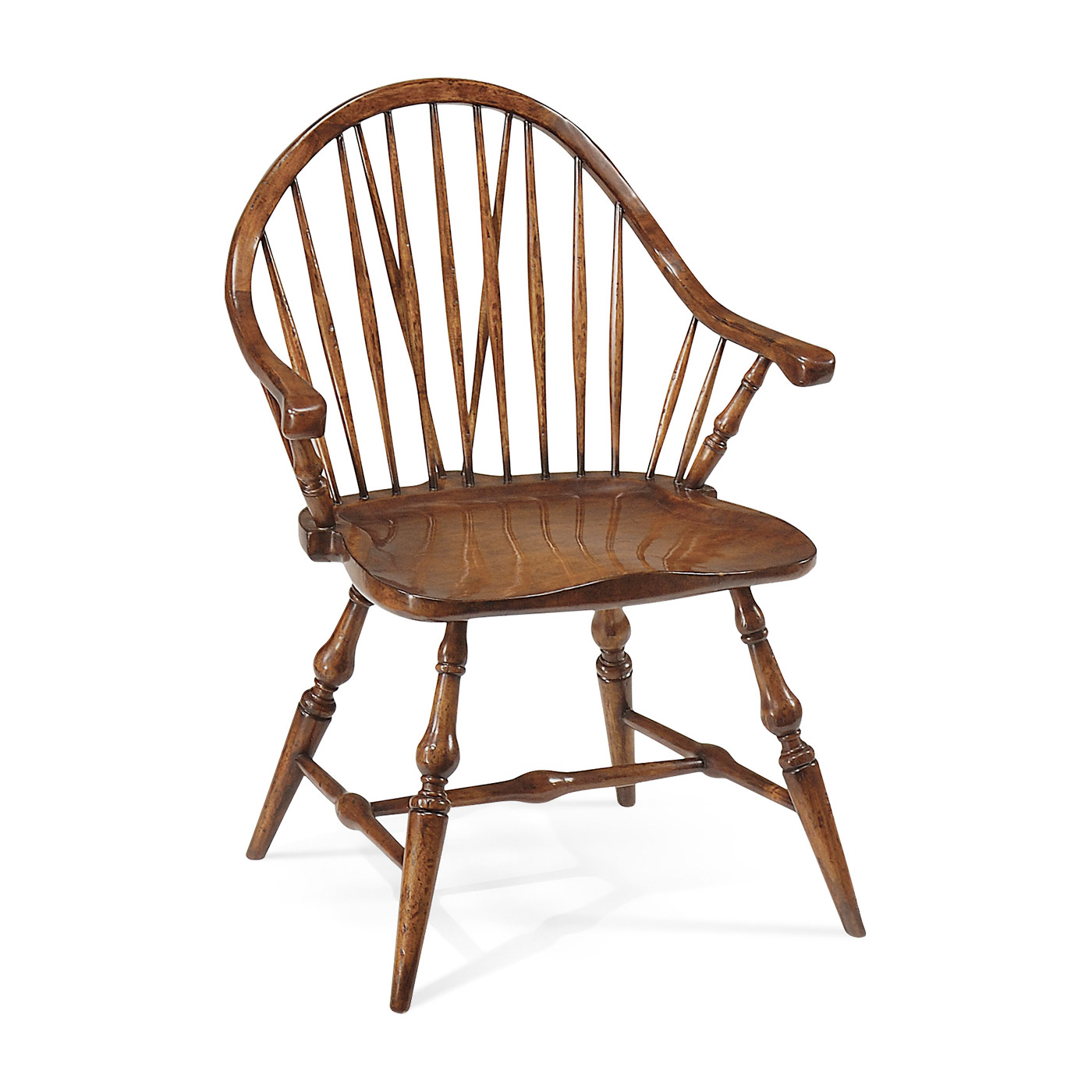 Small walnut windsor chair (Arm)