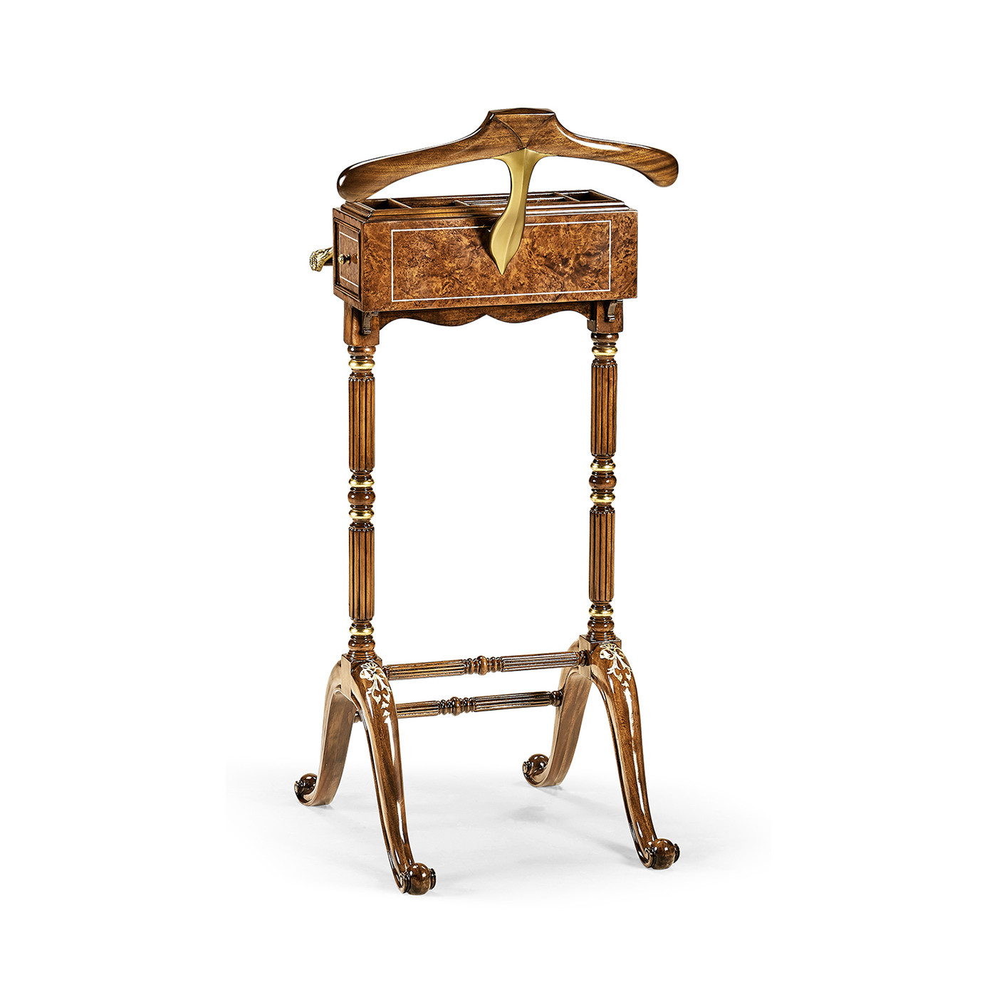 Burl & Mother of Pearl Valet Stand