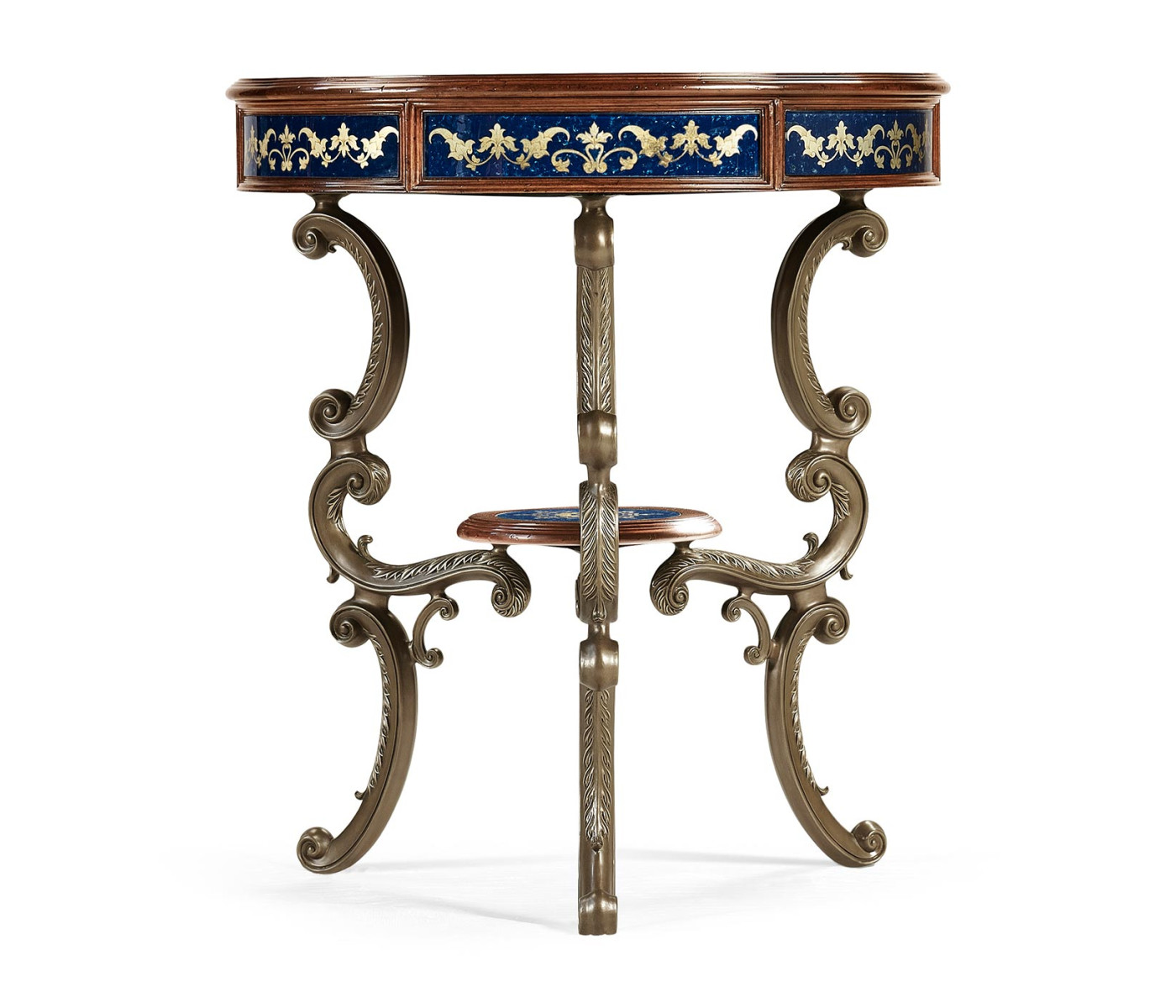 Lapis Blue Églomisé Side Table