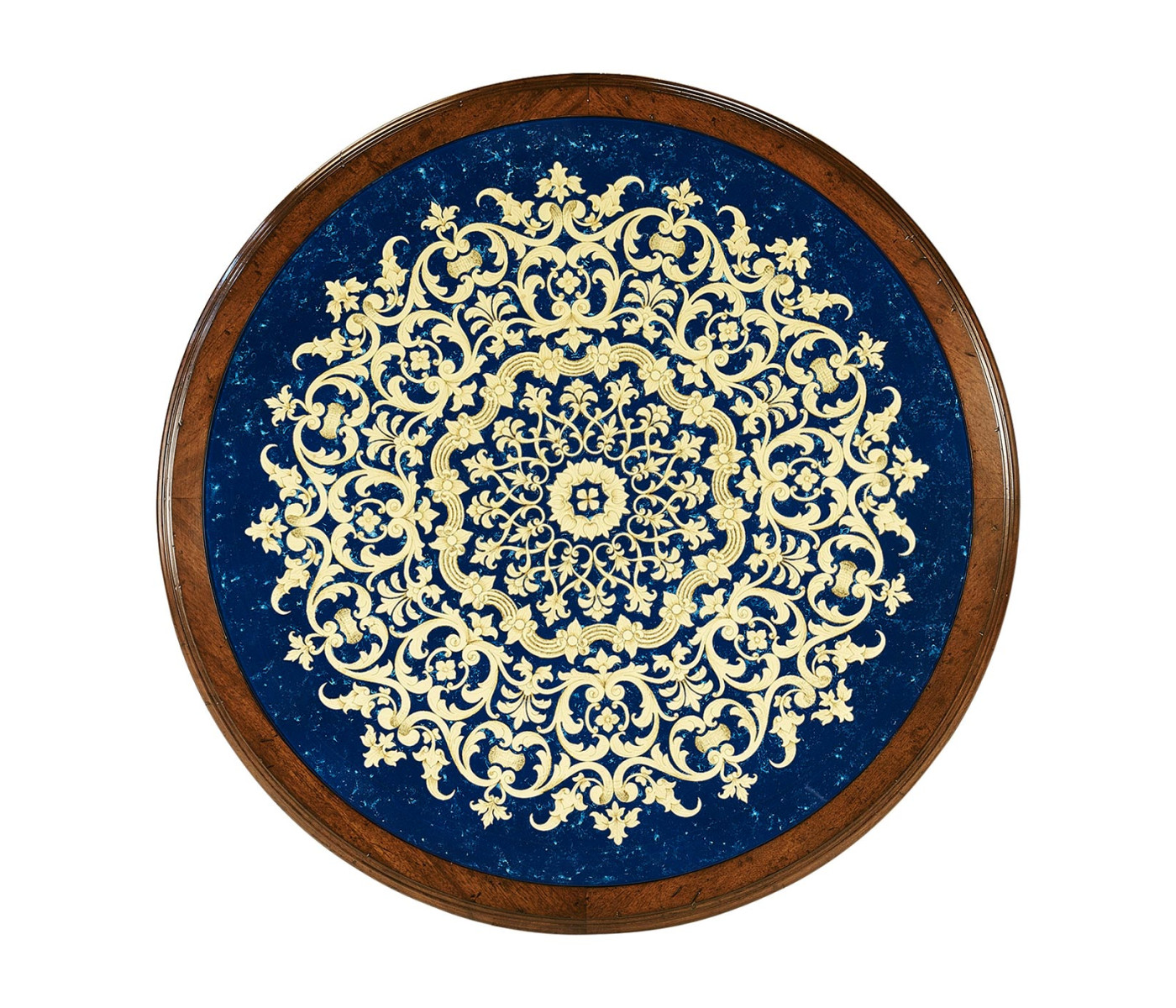 Lapis Blue Églomisé Side Table