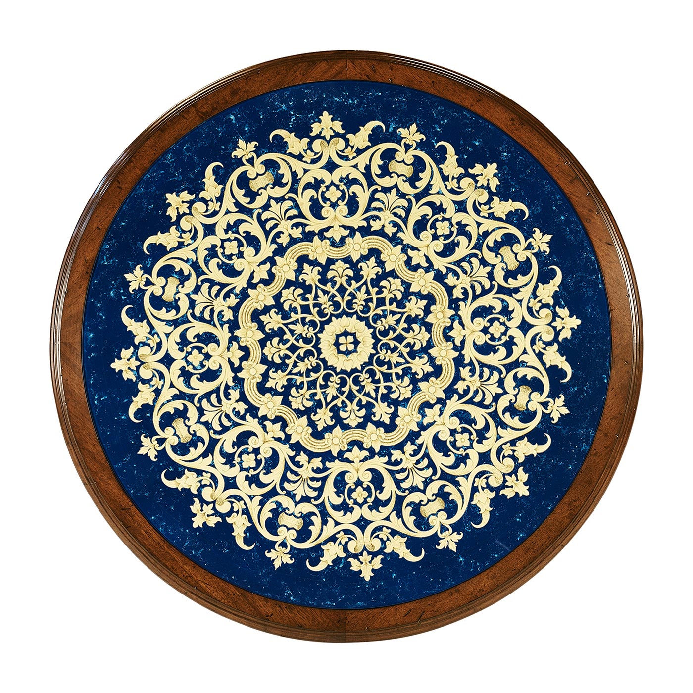 Lapis Blue Églomisé Side Table