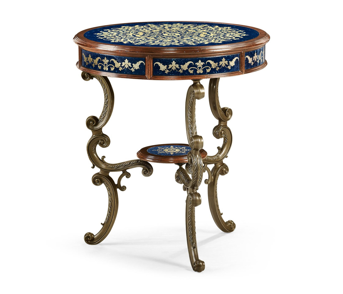 Lapis Blue Églomisé Side Table