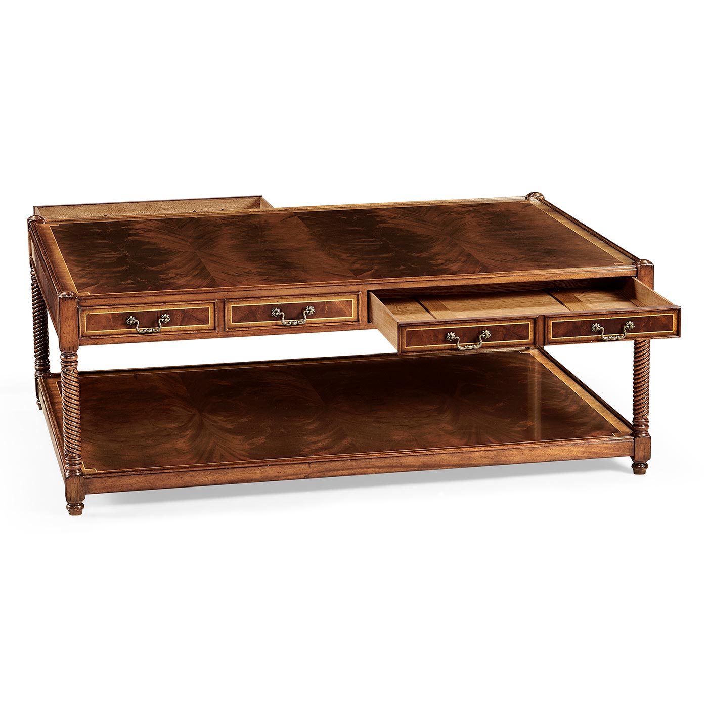 Rectangular Regency Style Mahogany Coffee Table