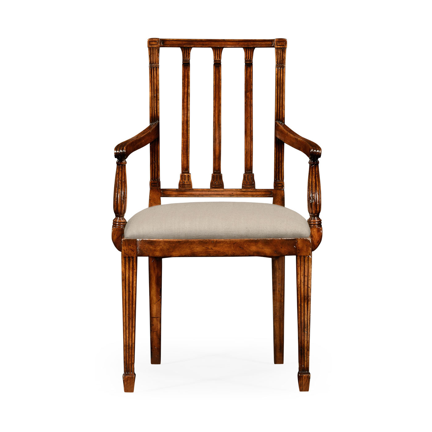 Dining chair with column back (Arm)