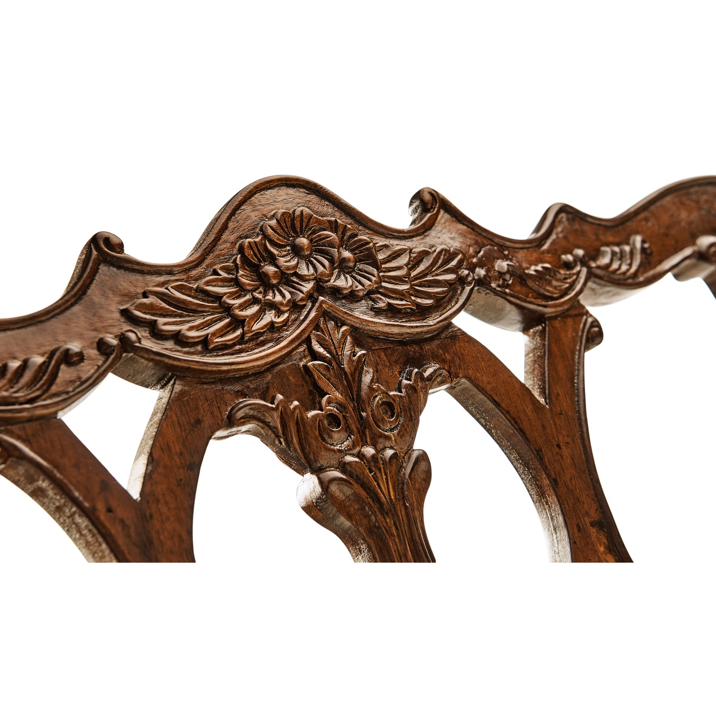 Chippendale Rococo Quatrefoil Side Chair