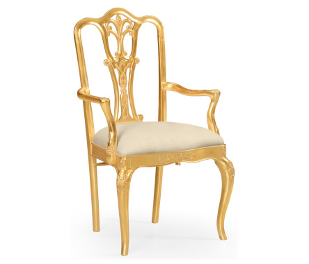 Gilded 18th Century Dining Arm Chair