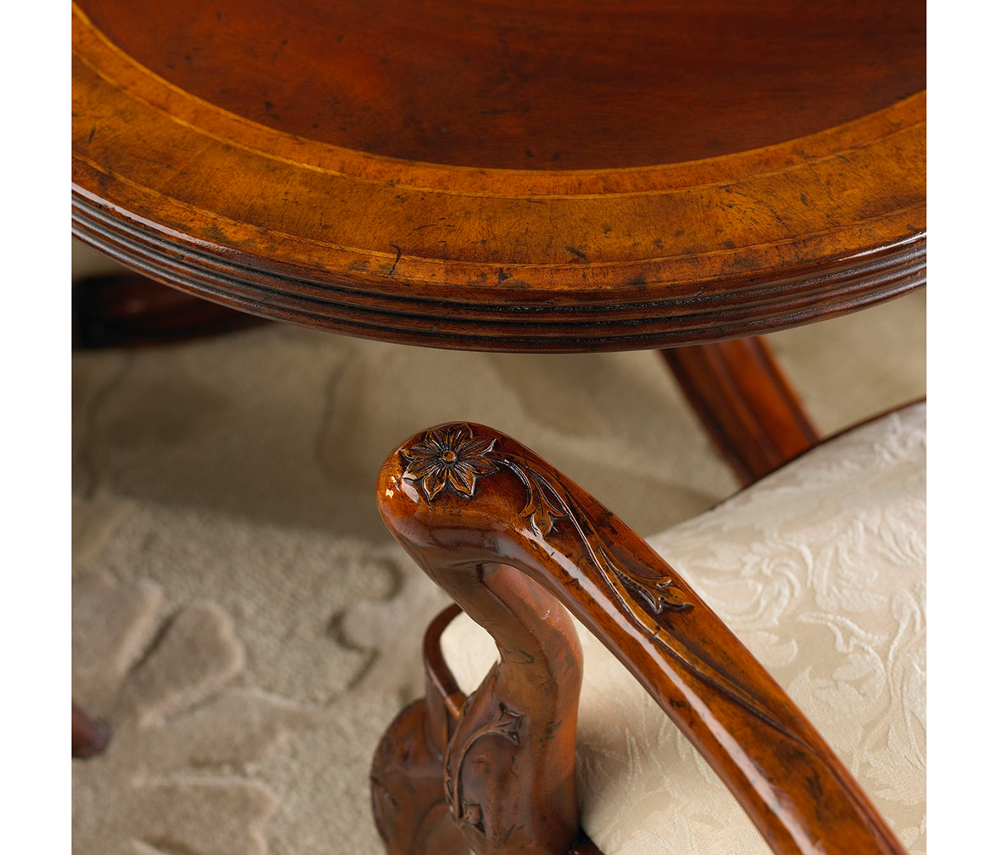 Gilded 18th Century Dining Arm Chair