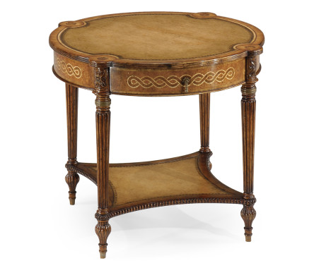 Rope twist round side table