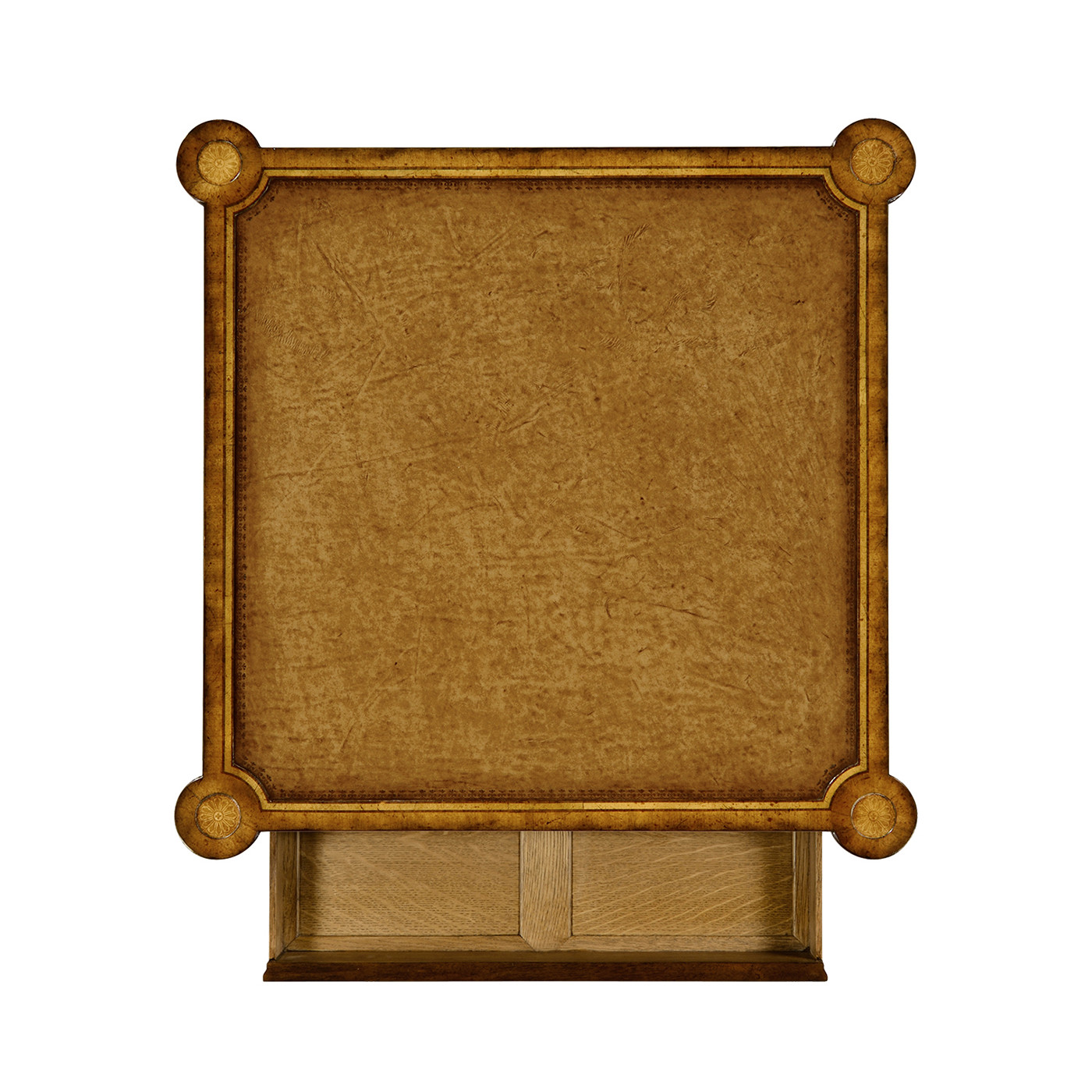 Rope veneered square side table