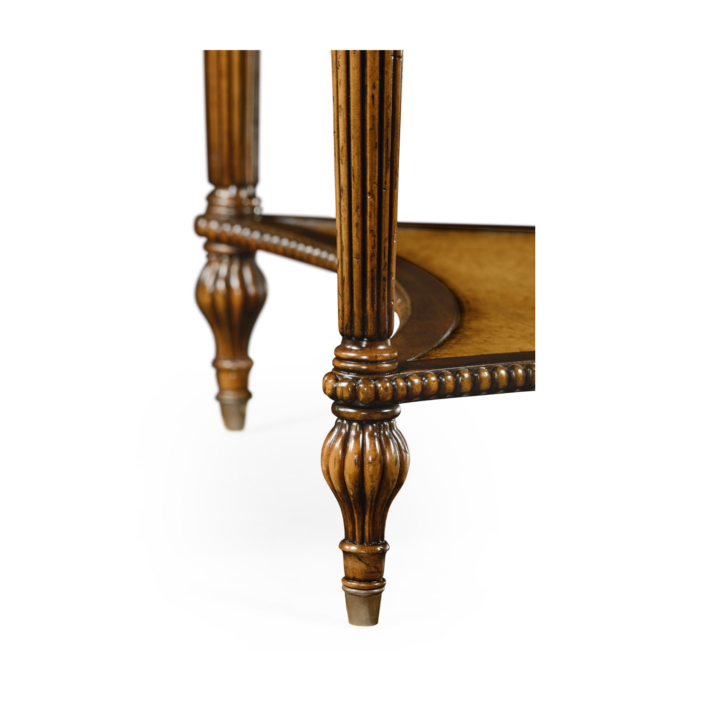 Rope veneered square side table
