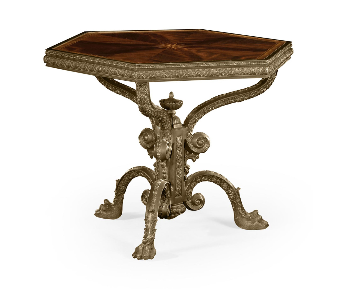 Baroque Brass Centre Table