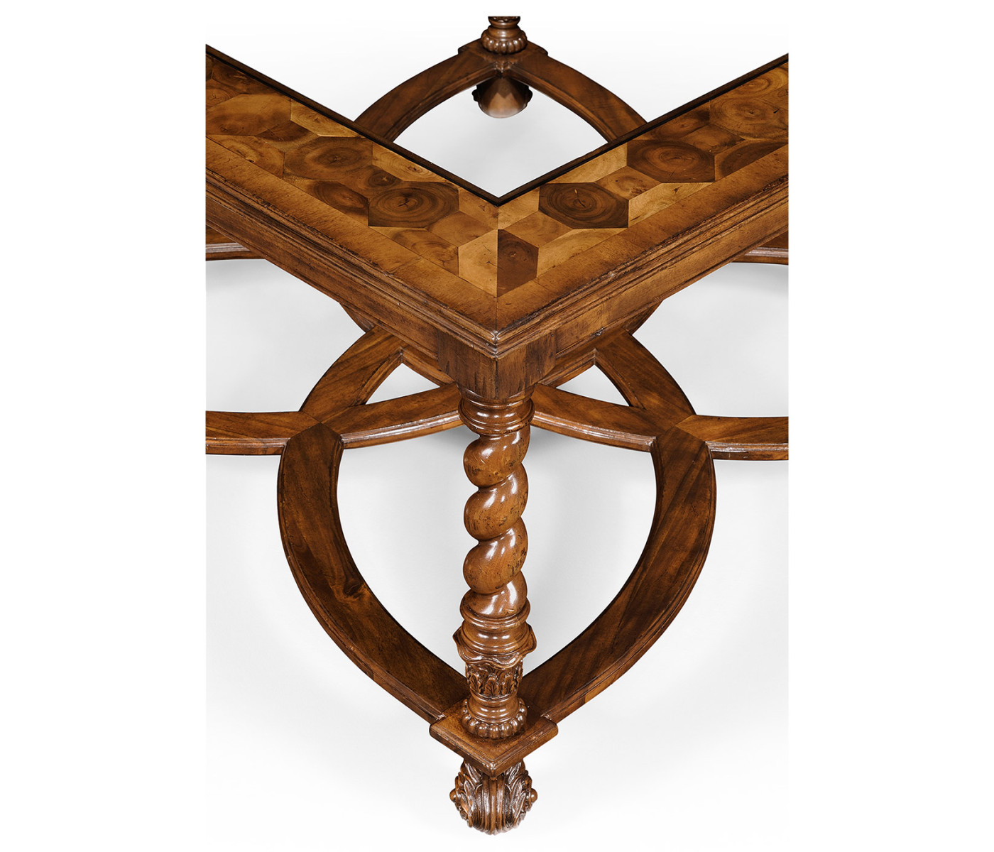 Square oyster coffee table glass top (40