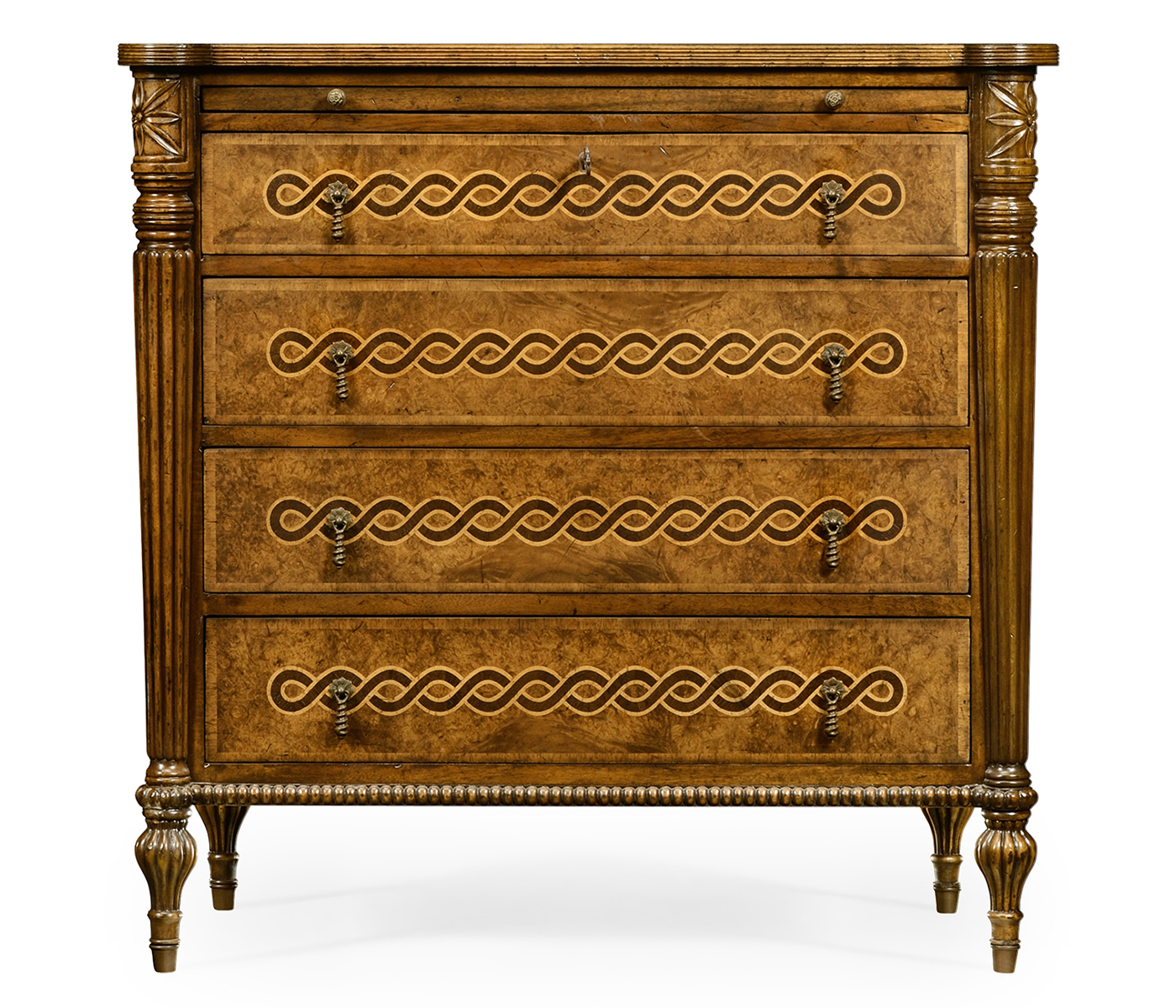 Rope twist chest of drawers