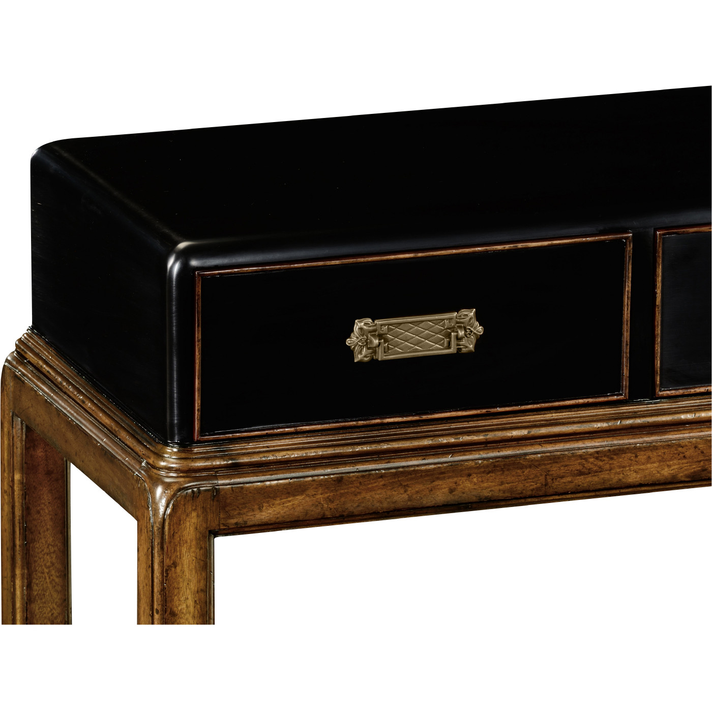 Black painted console (no butterflies)