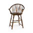Windsor Style Dark Oak Arm Chair Counter Stool