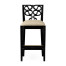 Serpentine Back Counter Stool Side Chair