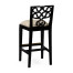 Serpentine Back Counter Stool Side Chair