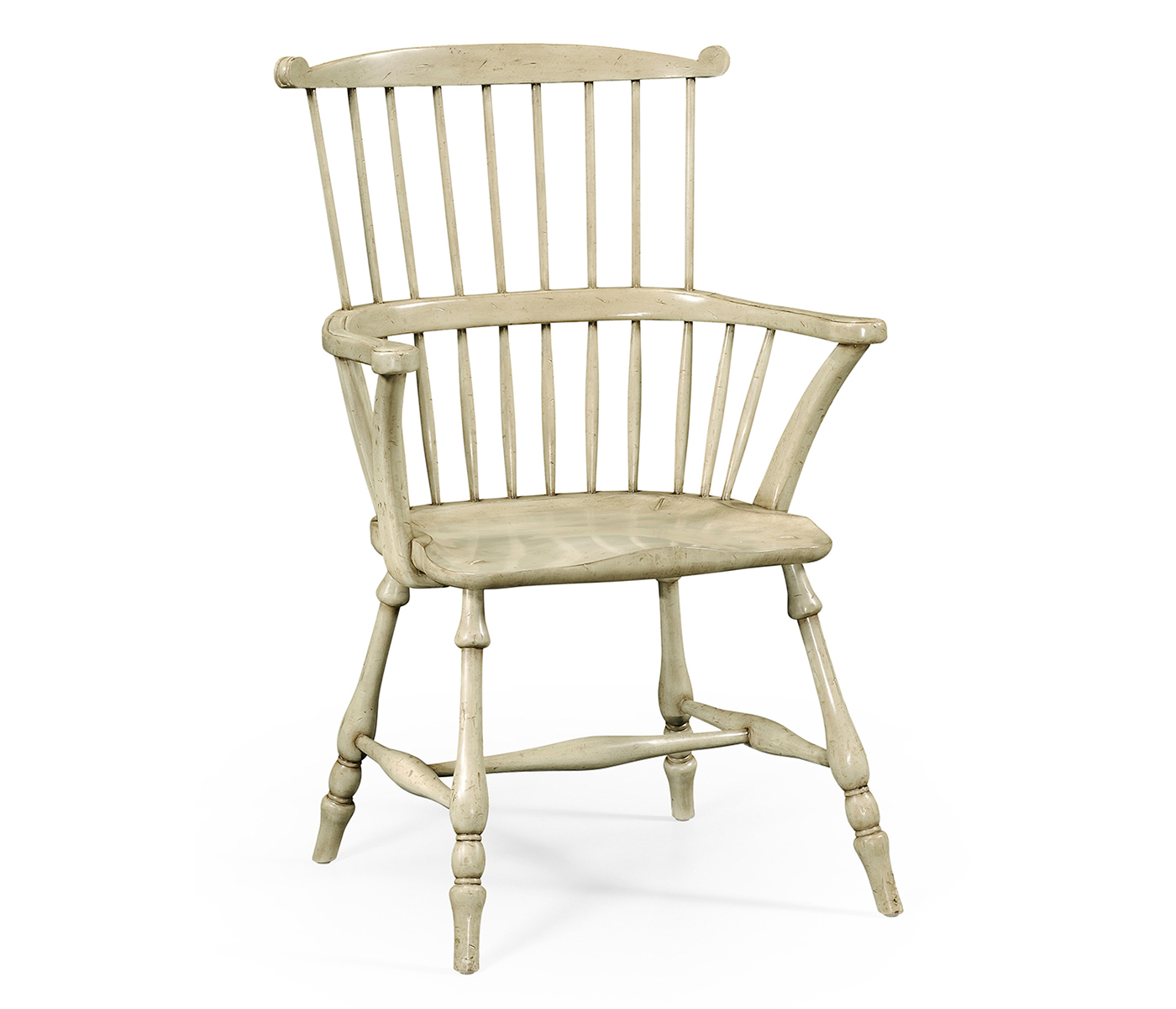 Grey Painted Windsor Chair (Arm)