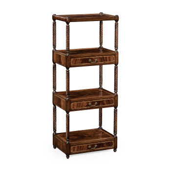 Regency Mahogany Four-Tier Étagère