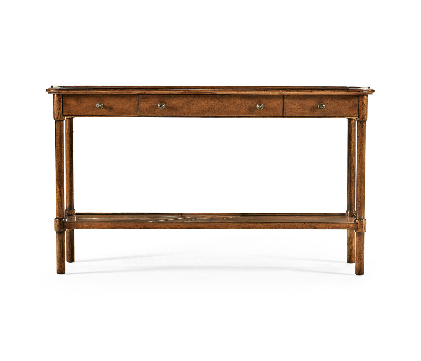 Rustic walnut console