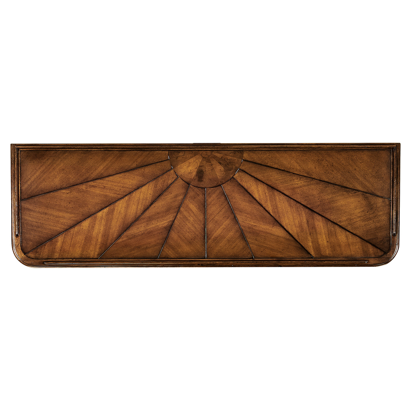 Rustic walnut console