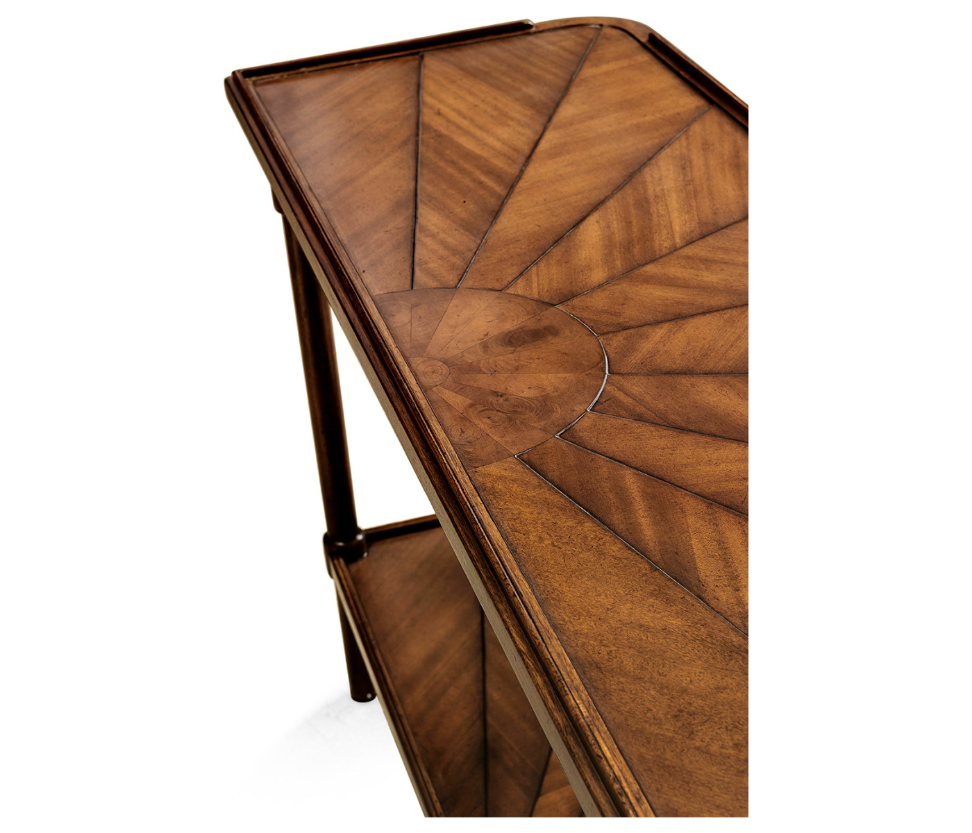 Rustic walnut console