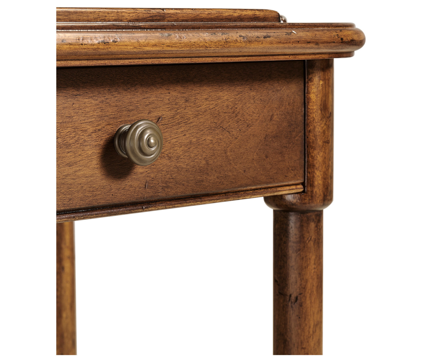 Rustic walnut console