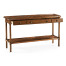 Rustic walnut console