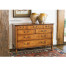 Satinwood large chest of drawers
