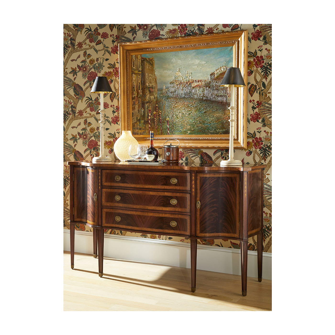 Buckingham Mahogany Breakfront Sideboard