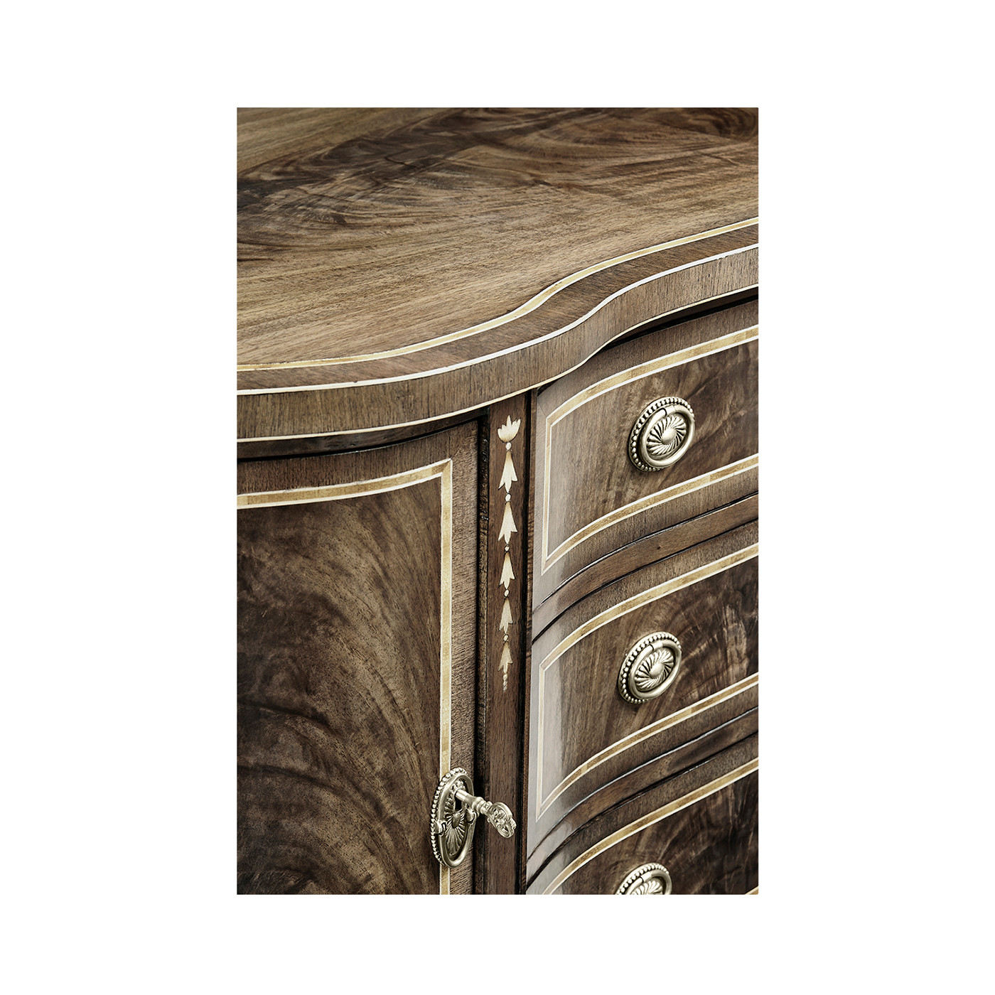 Buckingham Bleached Mahogany Breakfront Sideboard