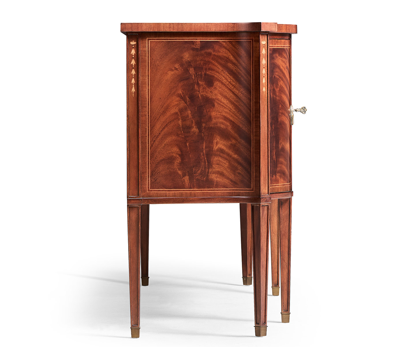 Windsor Crotch Walnut Breakfront Sideboard