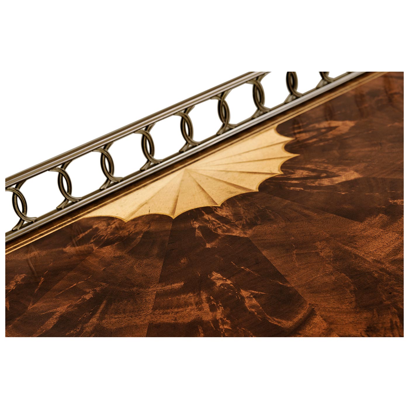 Large Mahogany Demilune Sideboard