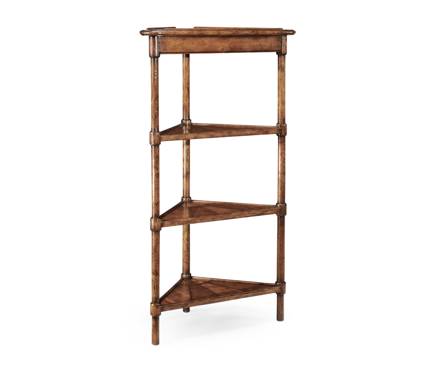 Parquet four-tier corner étagère